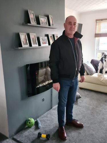Customer photo review of Mens Classic Harrington Jacket - Black