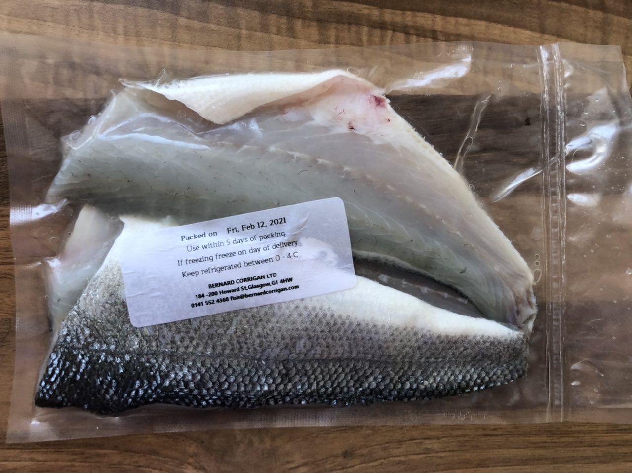 Customer photo review of Sea Bass fillet