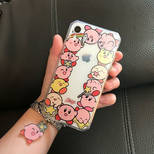 Customer photo review of Kirby Star Allies 1 iPhone Case