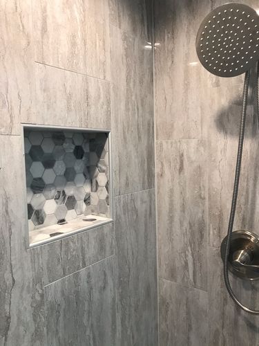 Customer photo review of 1-Spray Dual Shower Head Set