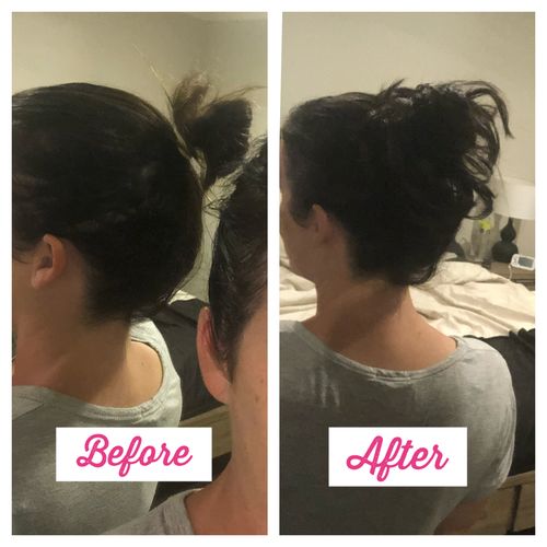 Customer photo review of Top Knot Ponytail Holder