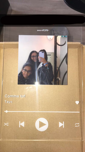 Customer photo review of Plaque personnalisée