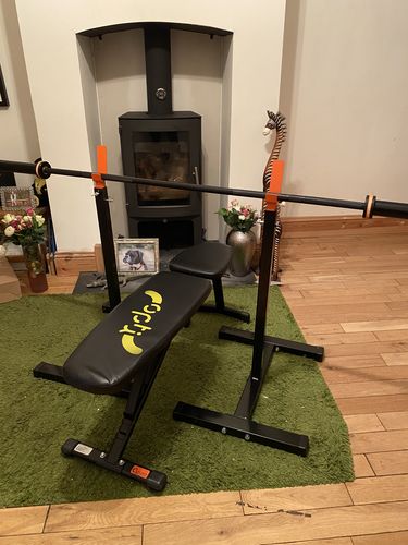 Customer photo review of NEW Iron-Strength Colourful Squat Stands 300kg  Pair