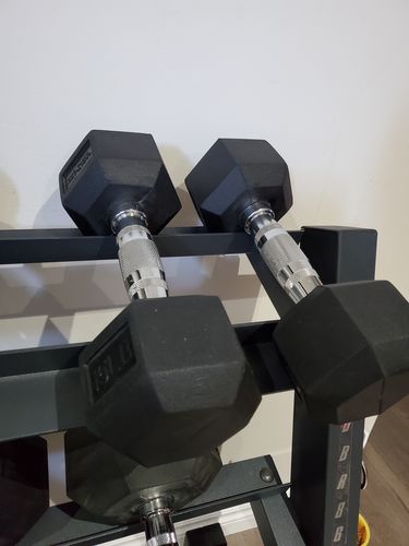 Customer photo review of Hex Head Dumbbell (singles)