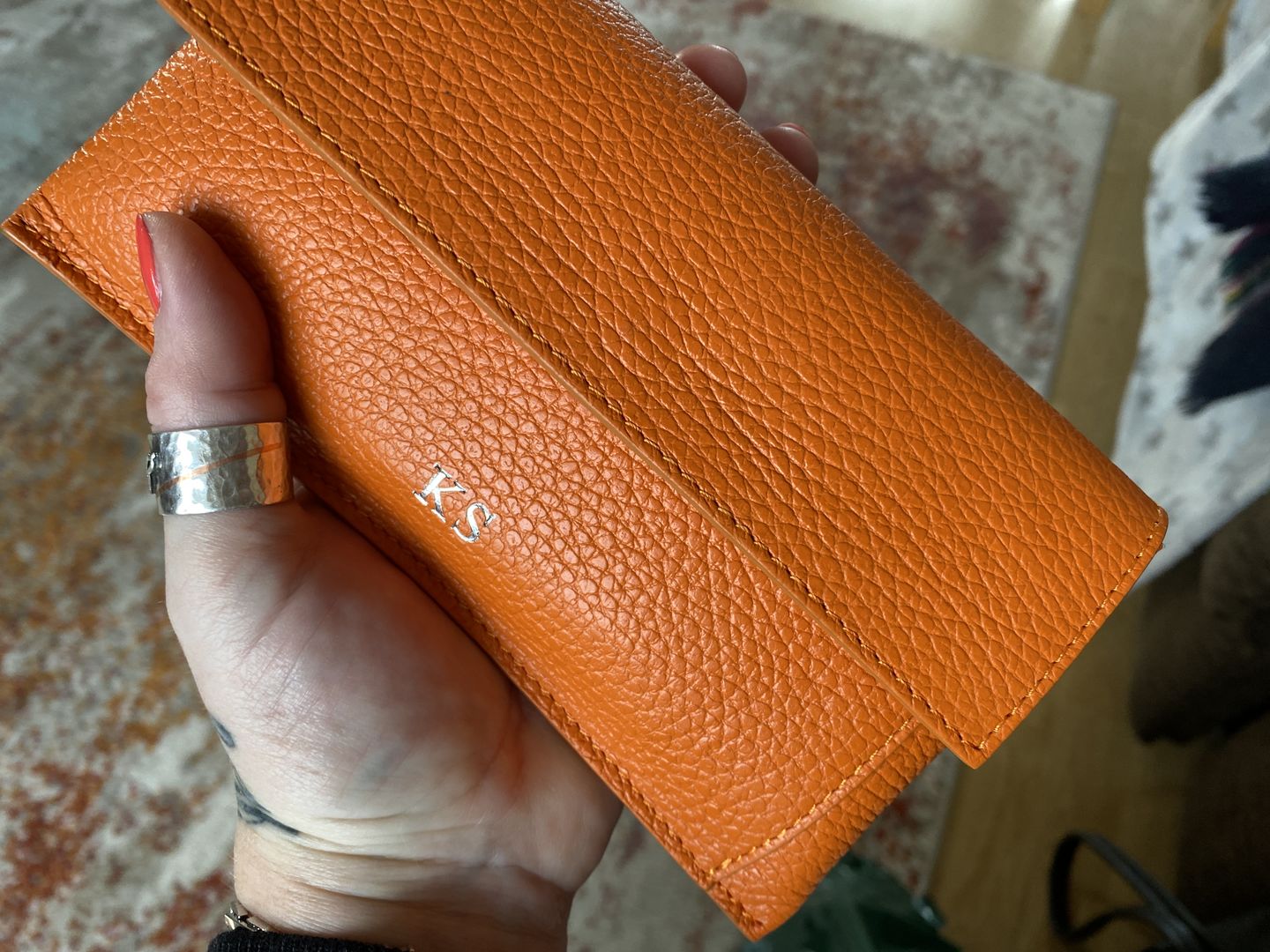 Customer photo review of Leather Lady Wallet
