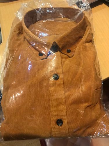 Customer photo review of QUALITY COTTON CORDUROY SHIRTS(BUY 2 GET 10% OFF, BUY3 GET 15% OFF)