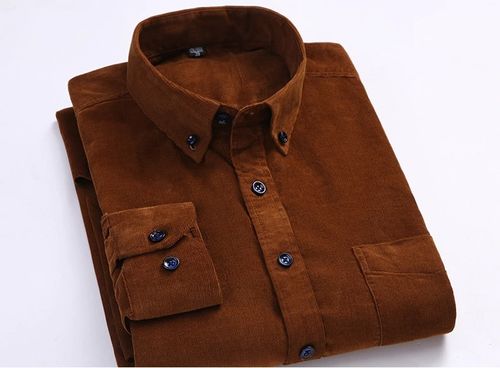 Customer photo review of QUALITY COTTON CORDUROY SHIRTS(BUY 2 GET 10% OFF, BUY3 GET 15% OFF)