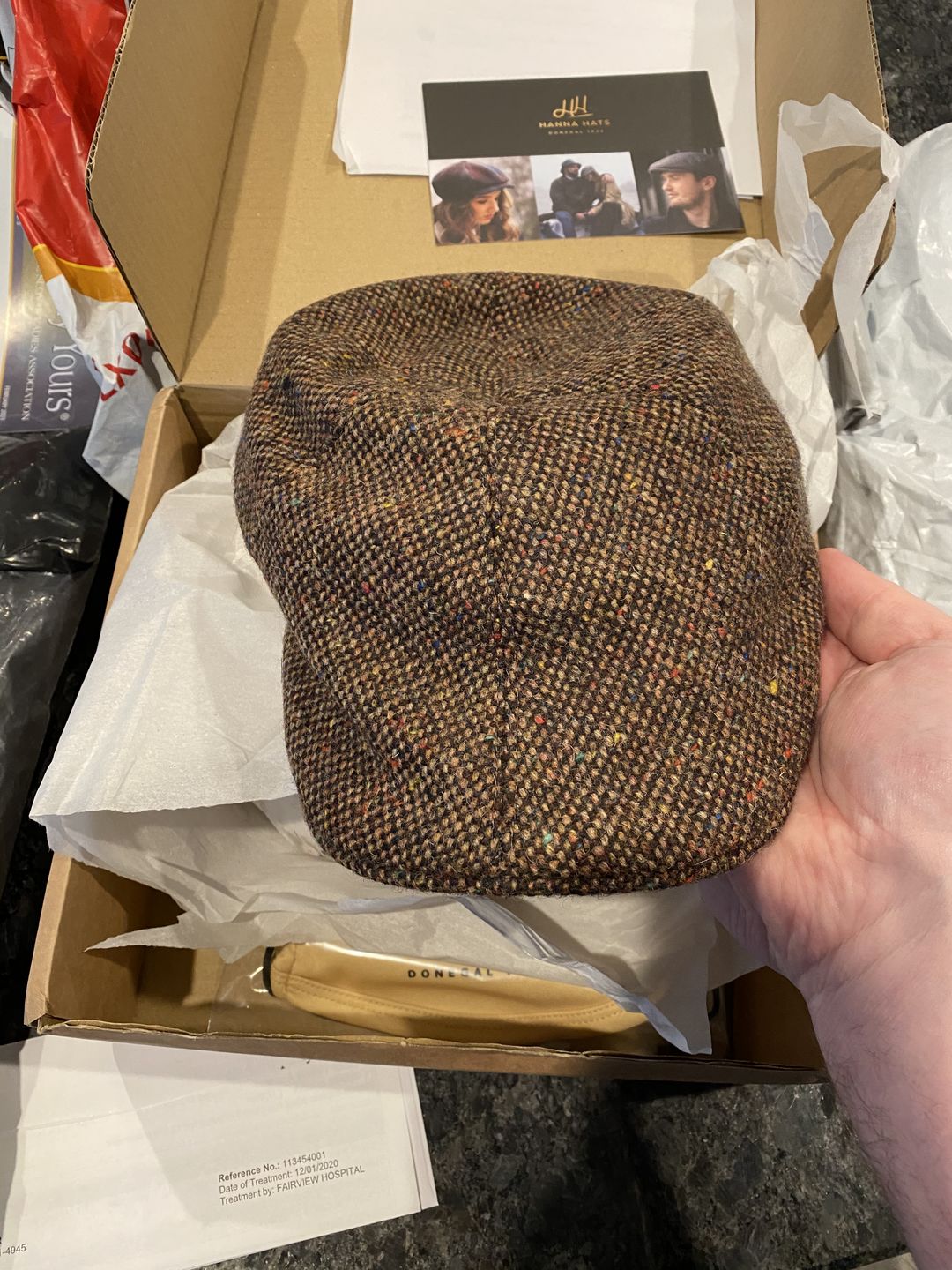 Customer photo review of Erin Cap Tweed