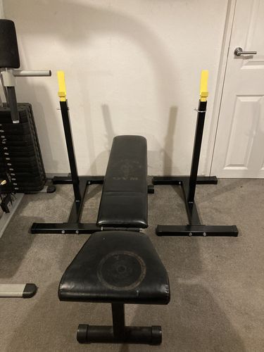 Customer photo review of NEW Iron-Strength Colourful Squat Stands 300kg  Pair