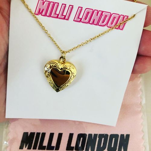 Customer photo review of Heart Locket Necklace