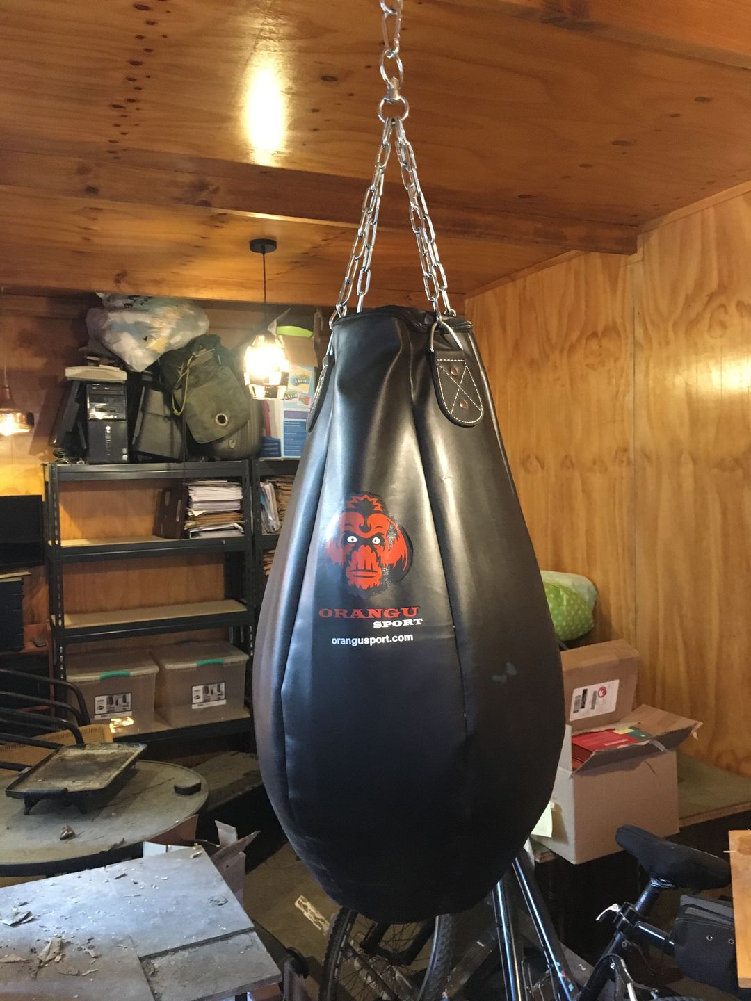 Customer photo review of Saco de Boxeo Pera XL