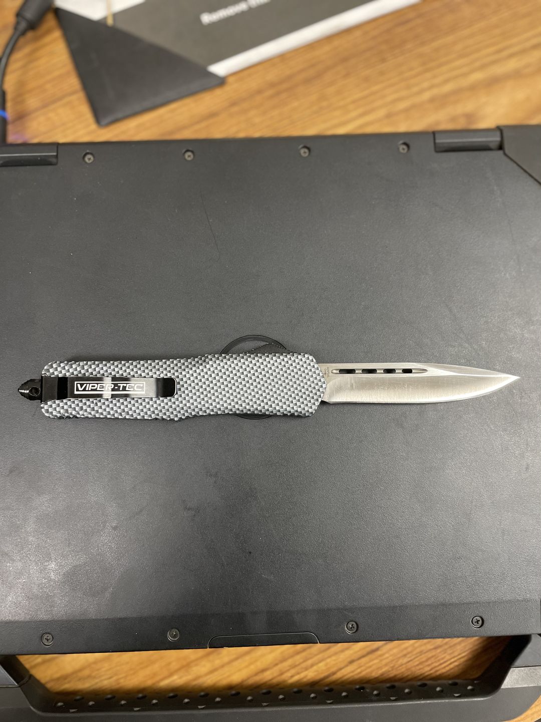 Customer photo review of Carbon Fiber Ghost D/A OTF (Multiple Blade Styles Available)