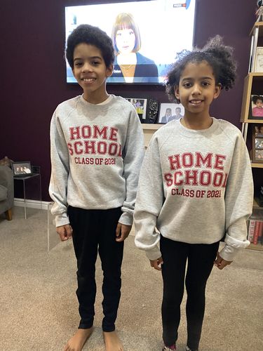 Customer photo review of Matching Home School Class Of 2021 Sweater (MRK X)