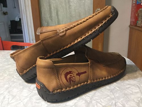 Customer photo review of Split Leather Mens Casual Loafers