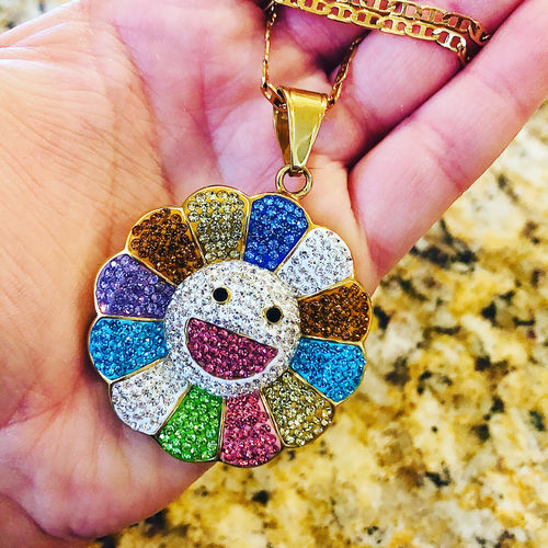 Customer photo review of Murakami Flower Necklace