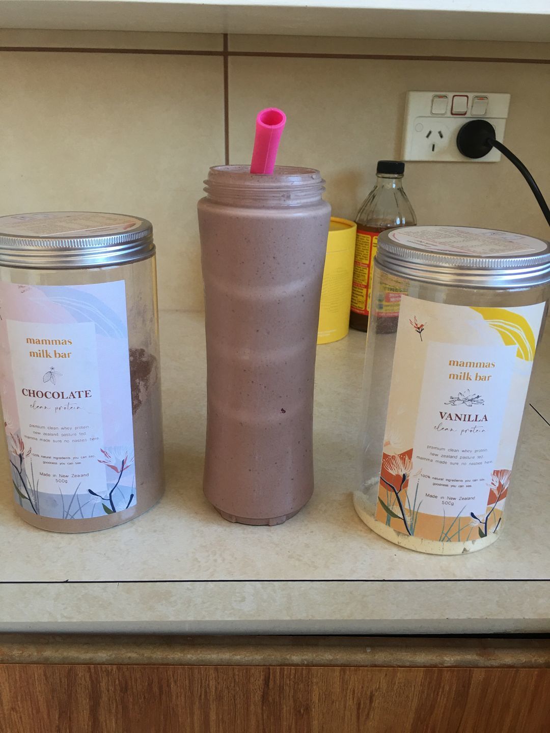 Customer photo review of Vanilla Premium Whey Protein