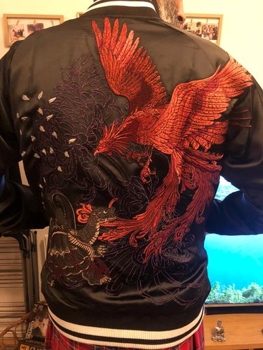 Customer photo review of Four Legendary Creatures Sukajan Souvenir Jacket