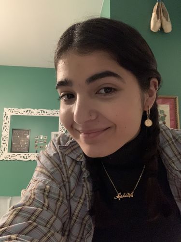 Customer photo review of Capri Hoop Earrings