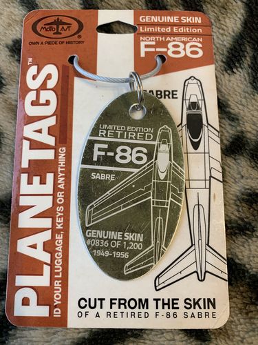Customer photo review of F-86 SABRE PLANETAG 1949-1956  - PLANETAG