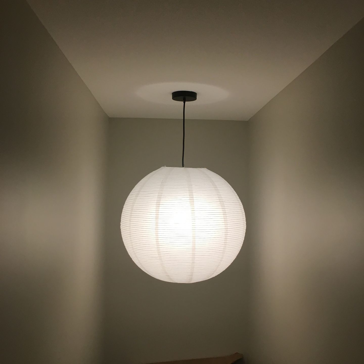 Customer photo review of 20" White Fine Line Premium Even Ribbing Paper Lantern, Extra Sturdy