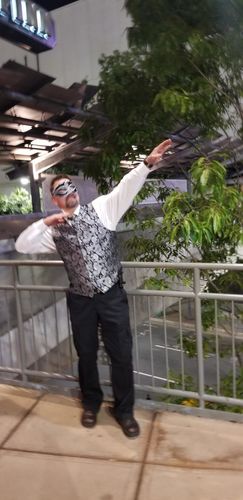 Customer photo review of Men's Paisley Vest Necktie Square Pocket Handkerchief Set for Suit or Tuxedo