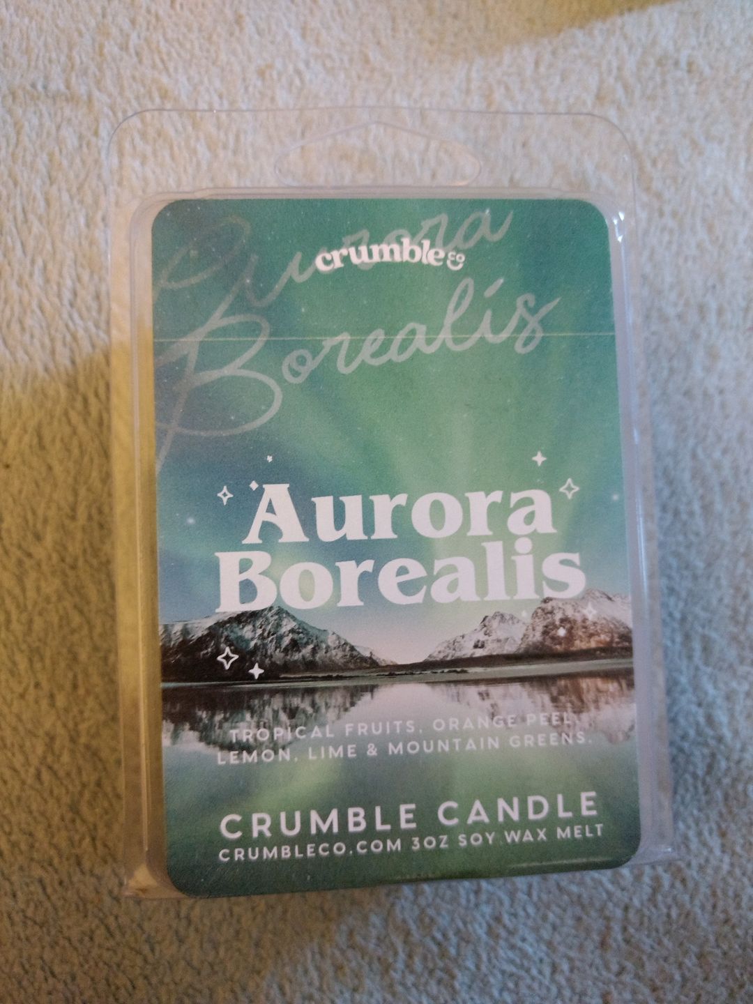 Customer photo review of Aurora Borealis Wax Melts