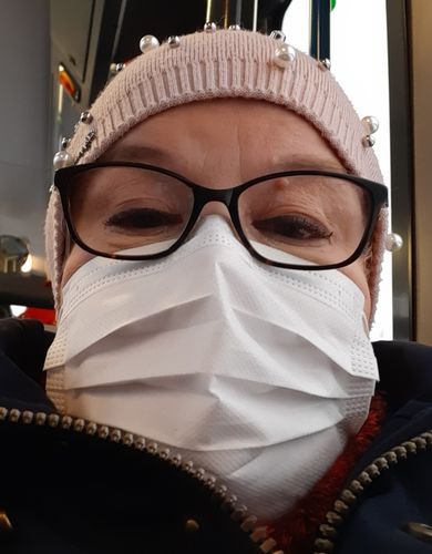 Customer photo review of Valkoinen kasvomaski 100 kpl