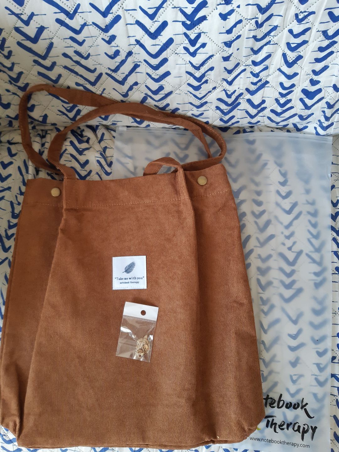 Customer photo review of Cord Tote Bag