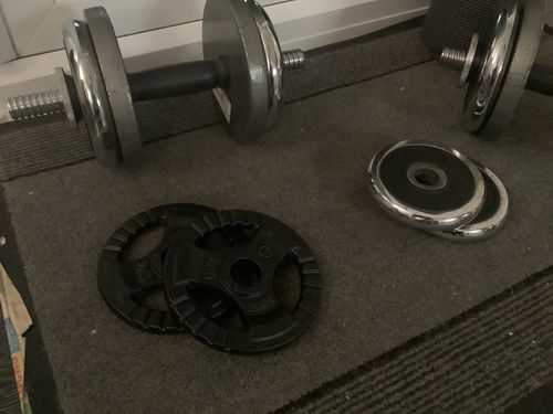Customer photo review of STANDARD HOME gym Iron PLATE Disc  31mm