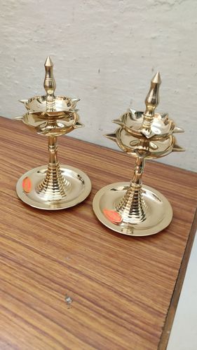Customer photo review of Brass Double Deepa Pair