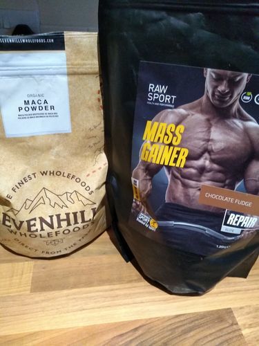 Customer photo review of Mass Gainer Protein Powder available in 3 Flavours