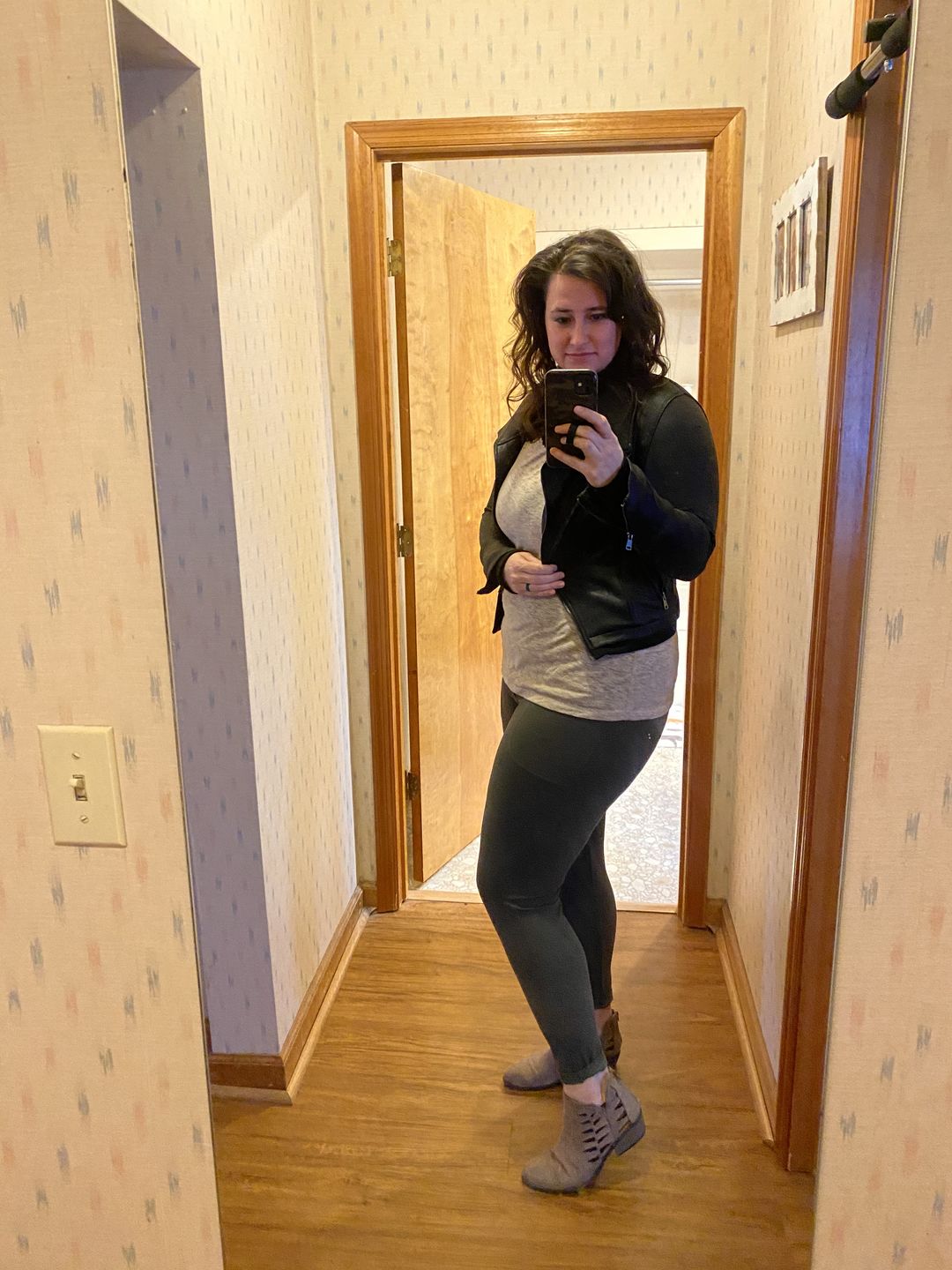 Customer photo review of Work Hard Play Hard Trousers - Olive Green | MT LUXE