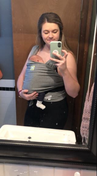 Customer photo review of Baby Wrap Carrier