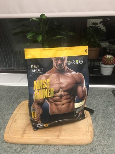 Customer photo review of Mass Gainer Protein Powder available in 3 Flavours