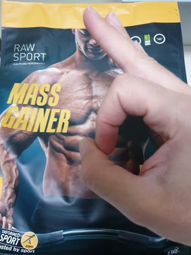 Customer photo review of Mass Gainer Protein Powder available in 3 Flavours