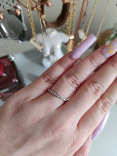 Customer photo review of Dainty Eternity Ring