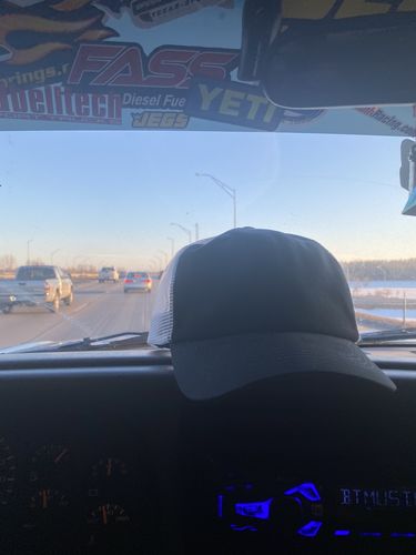 Customer photo review of Big Trucker Hat, Dark Navy