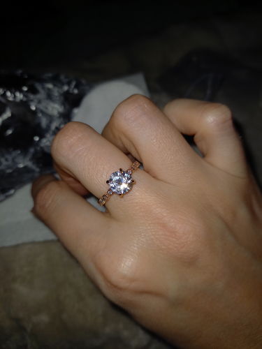 Customer photo review of Rose Gold Candle - Rose Gold Ring Collection