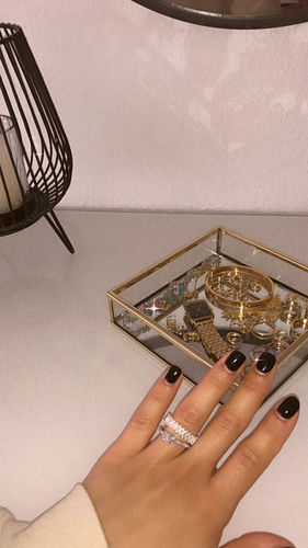 Customer photo review of Crystal Ring Silber I 925 Sterling Silber