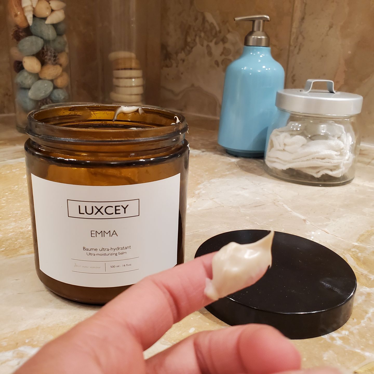 Customer photo review of Emma - Ultra-Moisturizing Body Balm