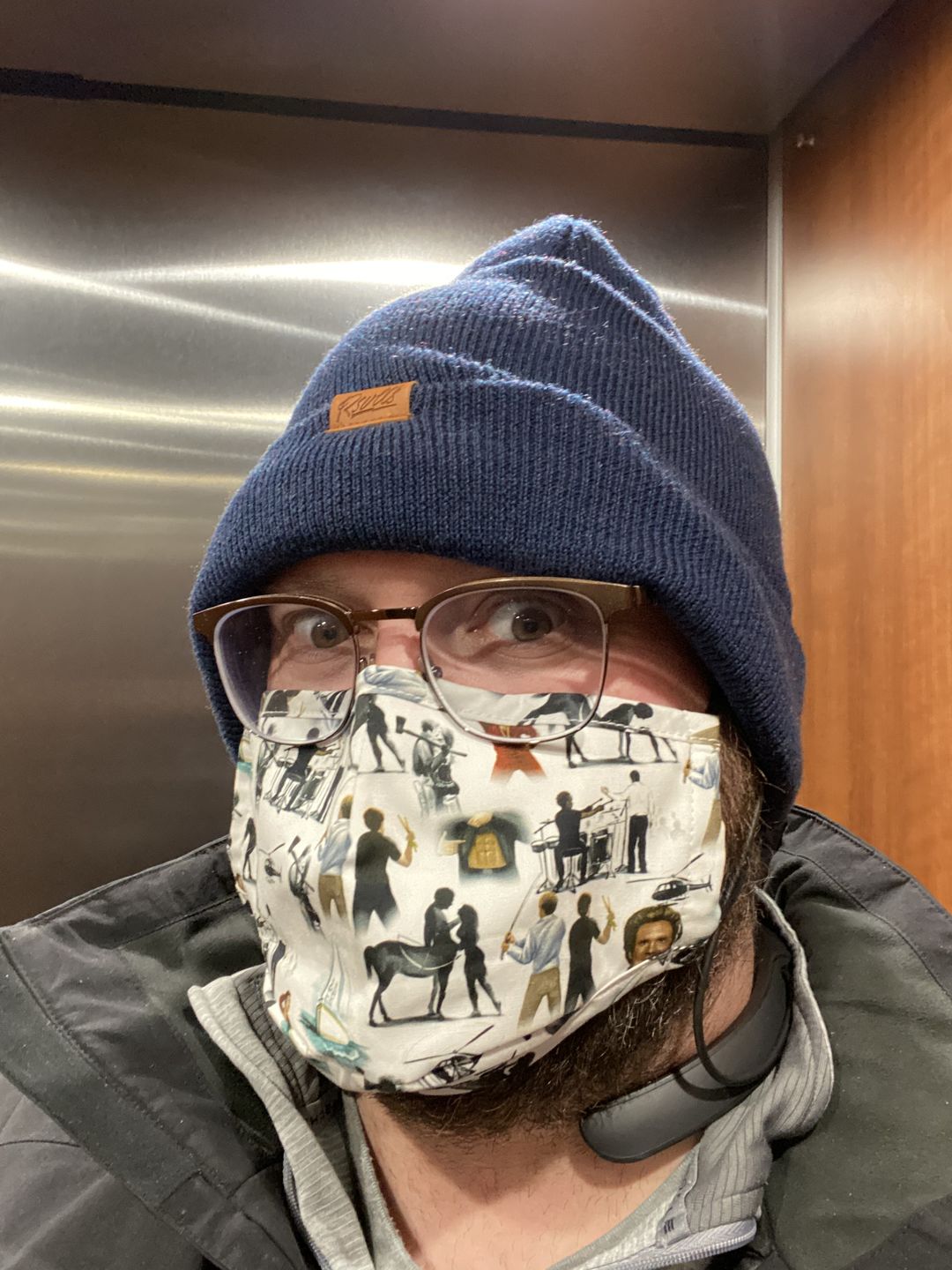 Customer photo review of Classic Blend RSVLTS Navy Beanie