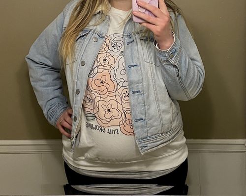 Customer photo review of Still Growing (Flower Bed) -- Sweatshirt