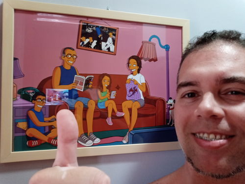 Customer photo review of RETRATO EM ARQUIVO DIGITAL FAMILIA AMARELA