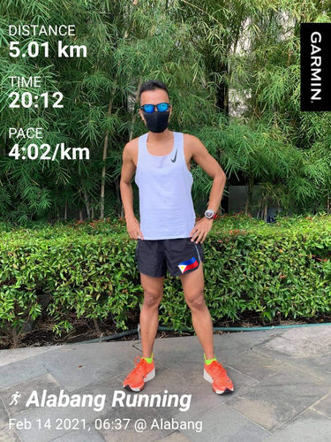 Customer photo review of Nike Men's AeroSwift Running Singlet