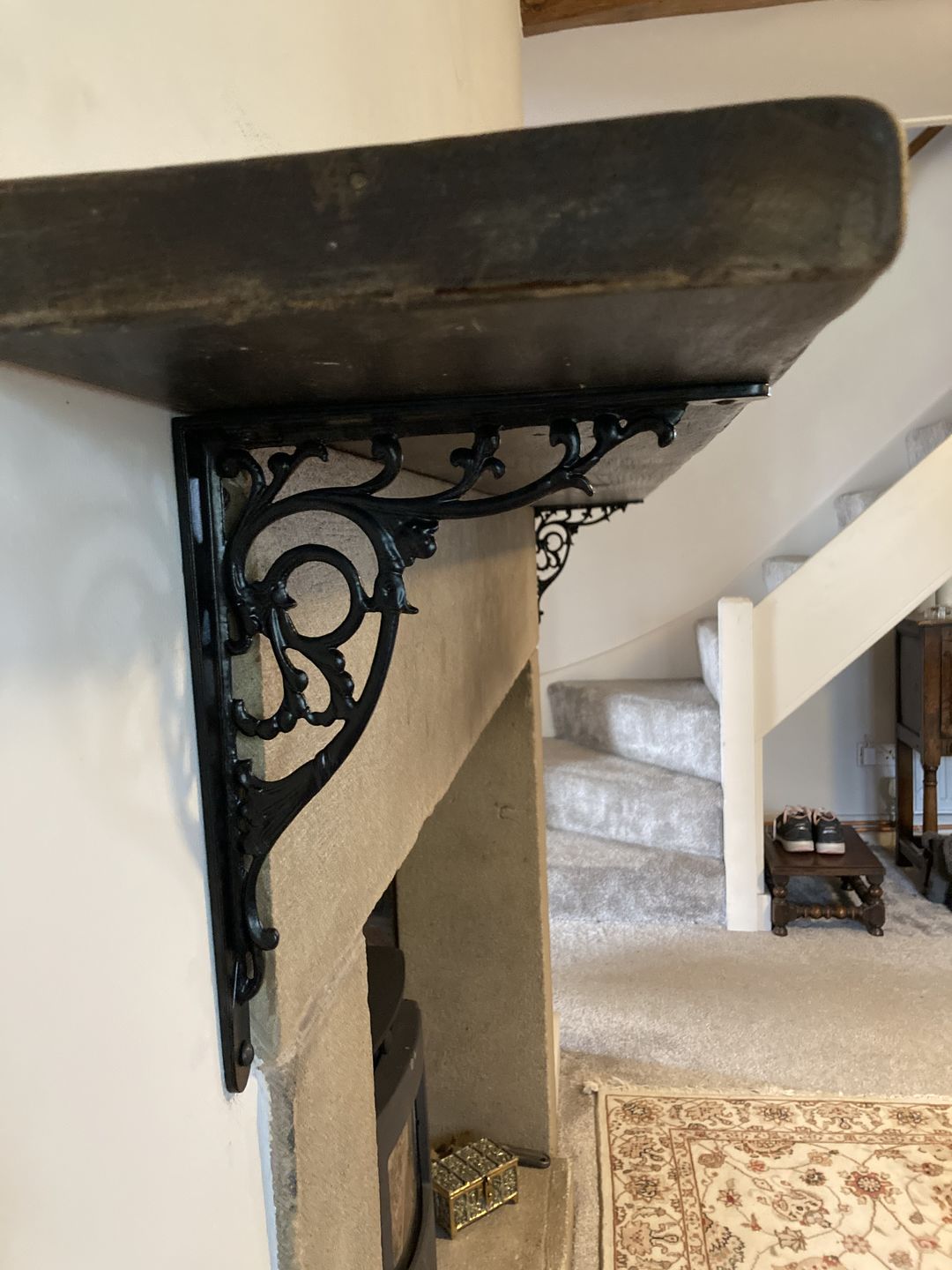 Customer photo review of 8 x 10 Inch Majestic Cast Iron Shelf Bracket