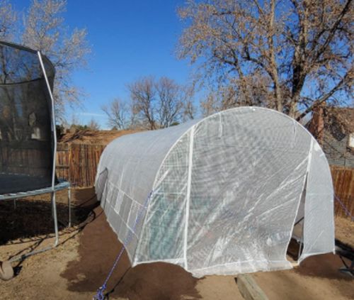 Customer photo review of 26'x10'x7' High Tunnel Greenhouses, White