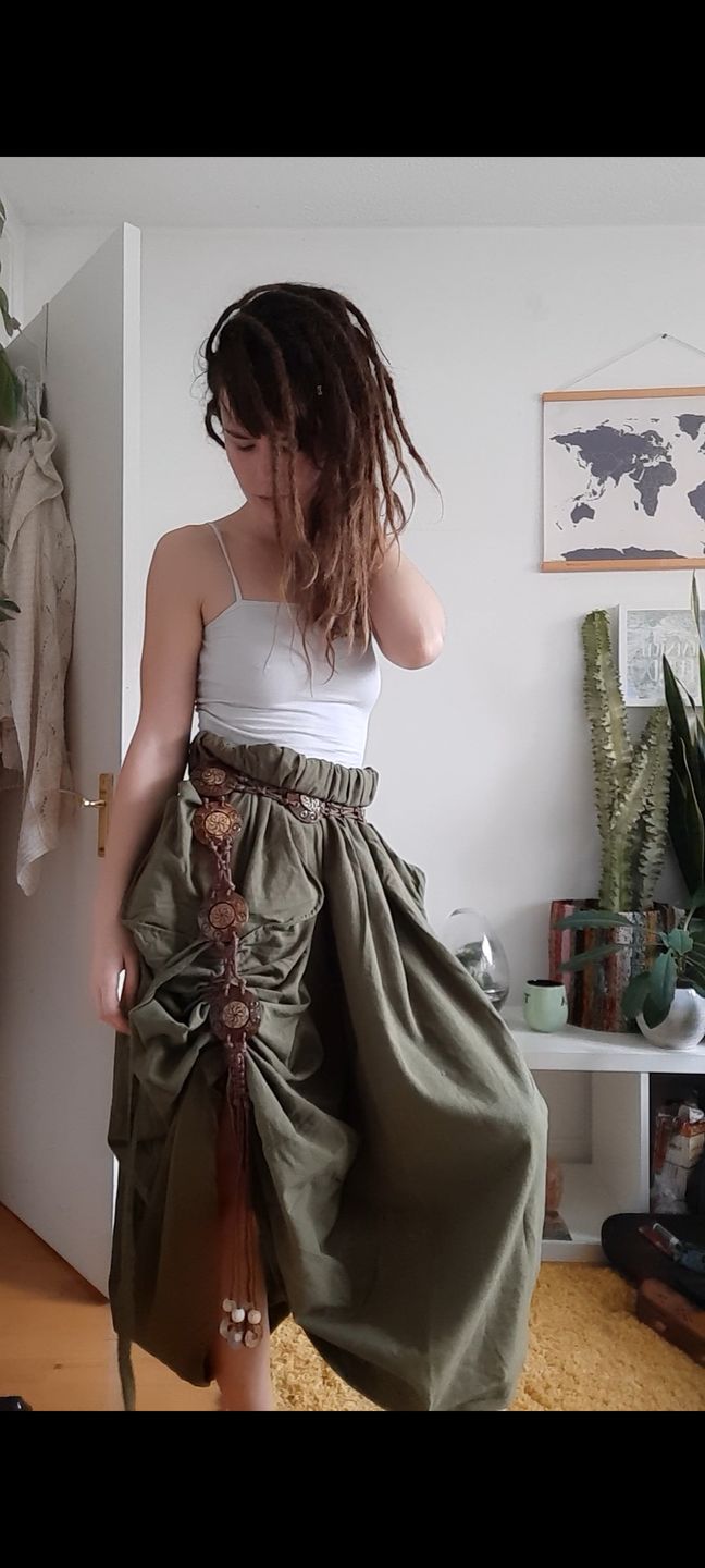 Customer photo review of Maxi Skirt Alaina Olive