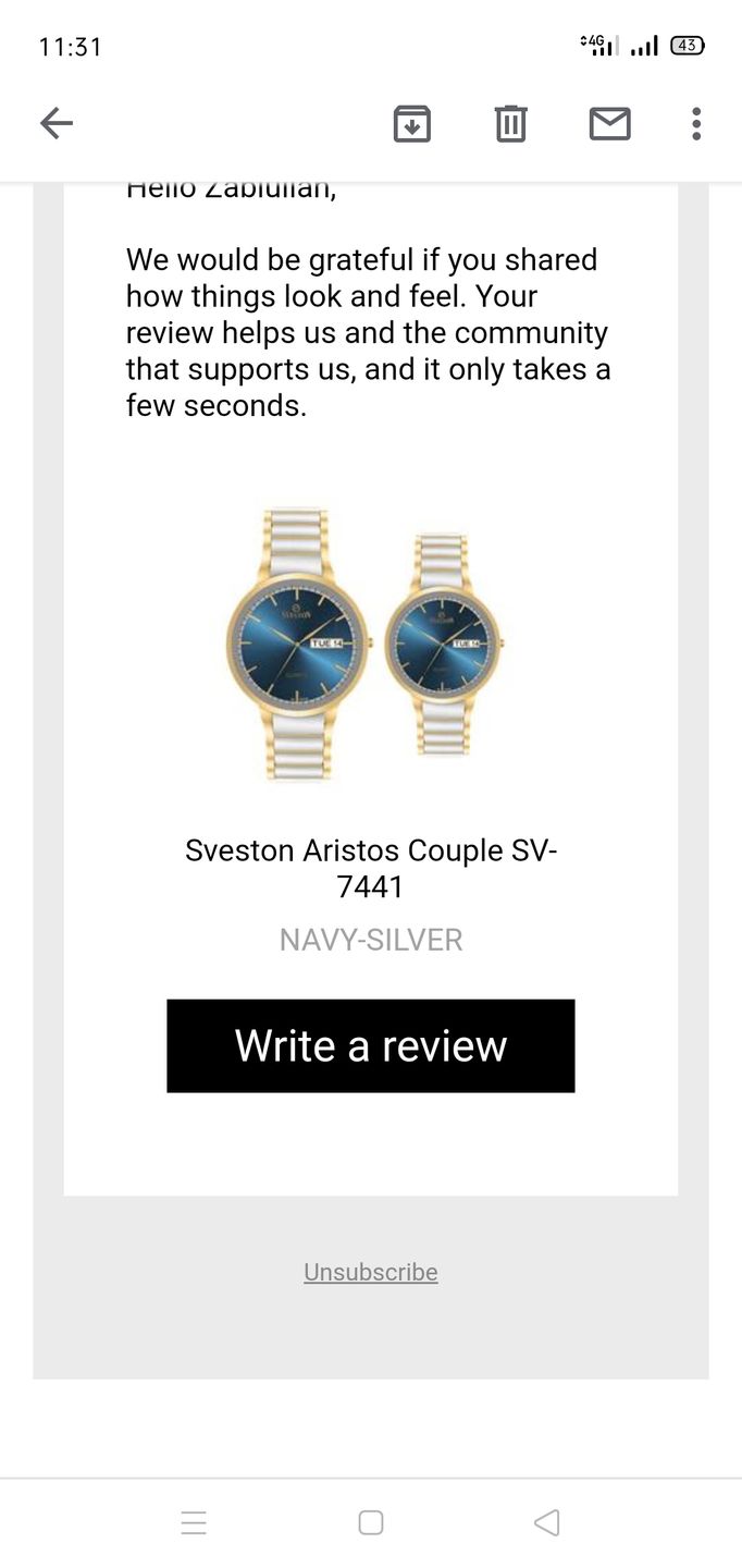Customer photo review of Aristos