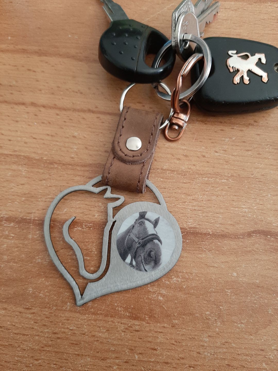 Customer photo review of Schlüsselanhänger Pferdeliebe
