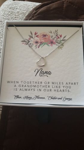 Customer photo review of Grandmother Personalised Message Card